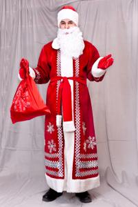 Дед Мороз с вышивкой